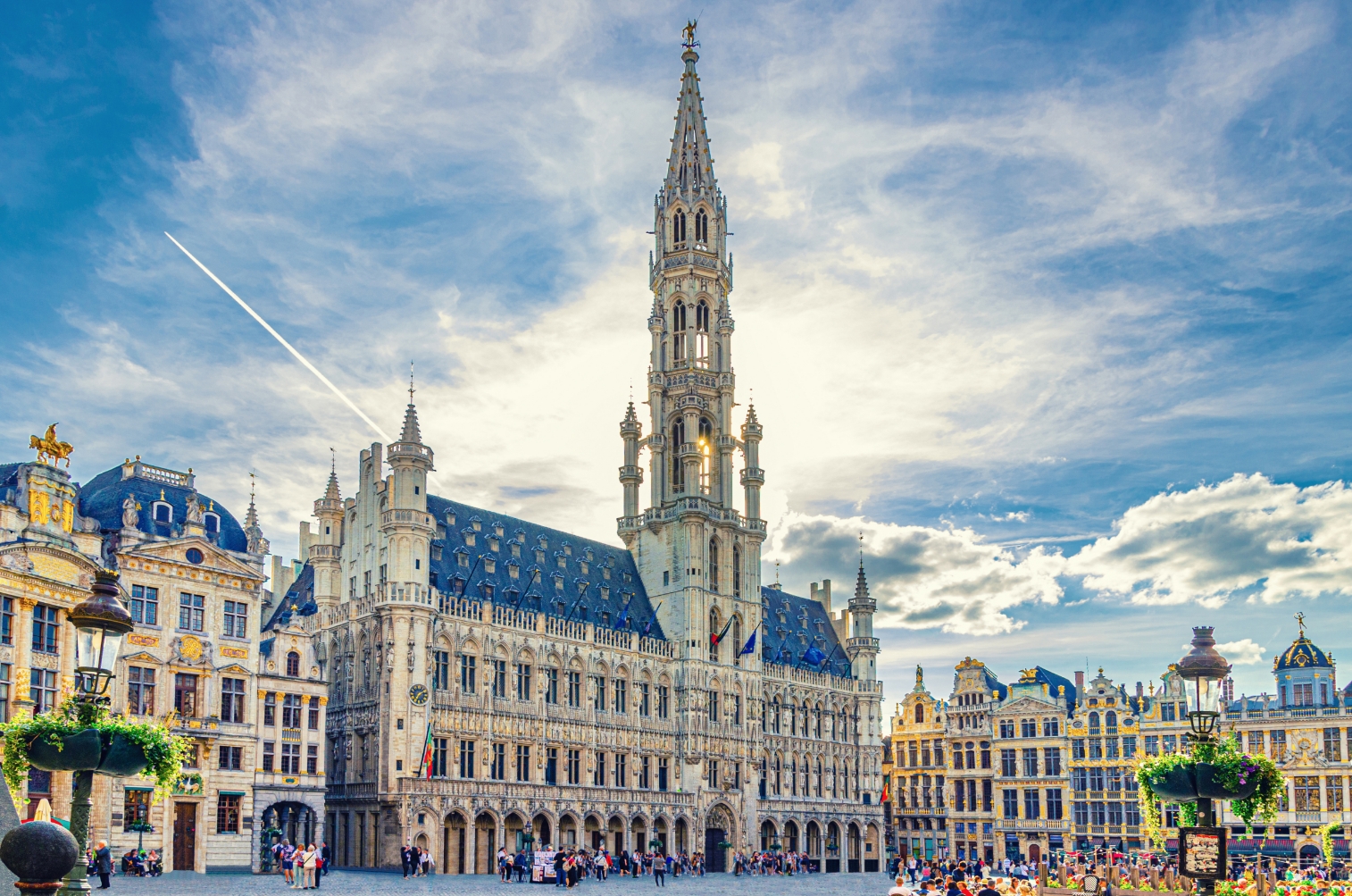 Overview of the Grand Place of Brussels