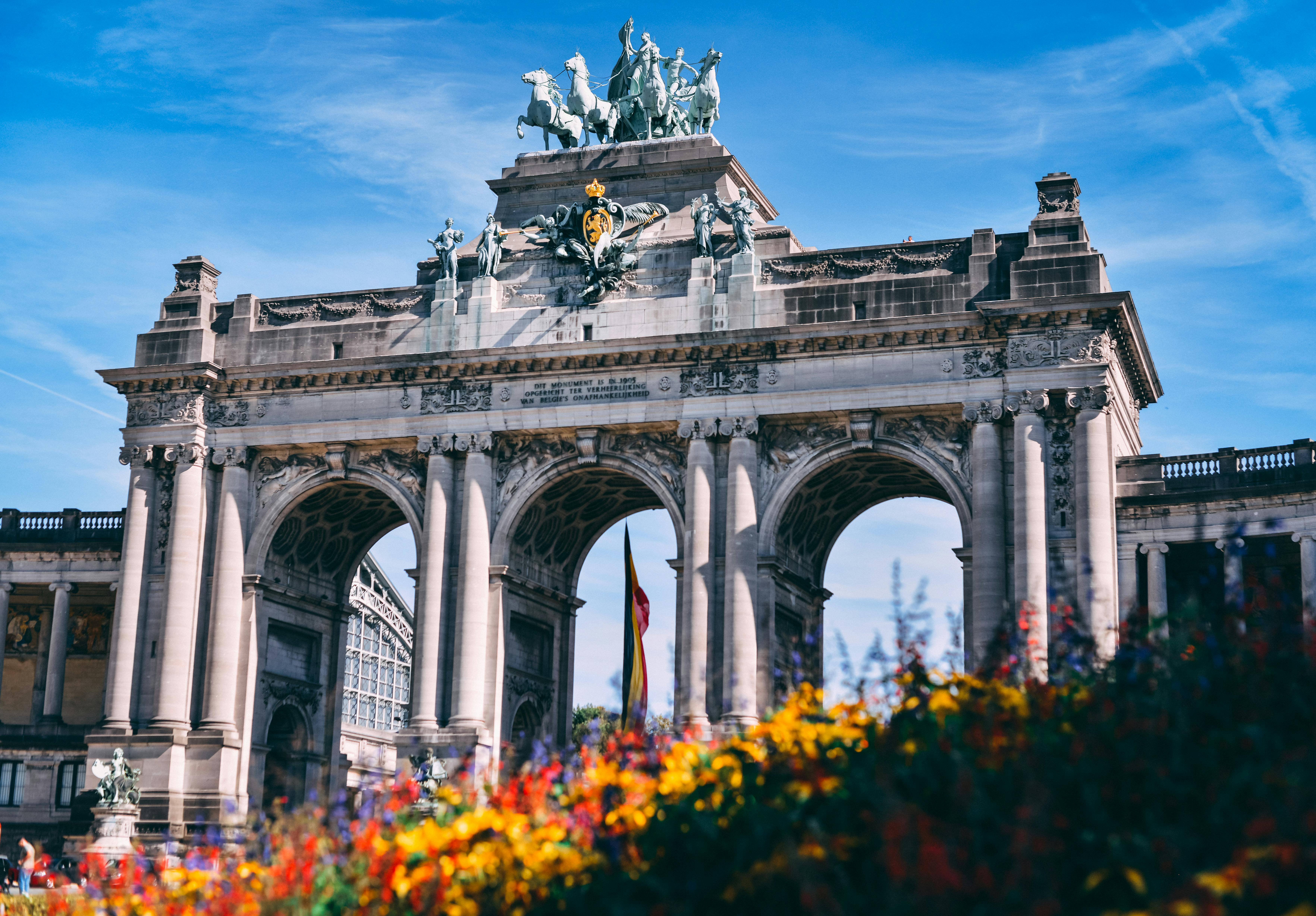 Arc du Cinquantenaire near Whitlock16 aparthotel in Brussels