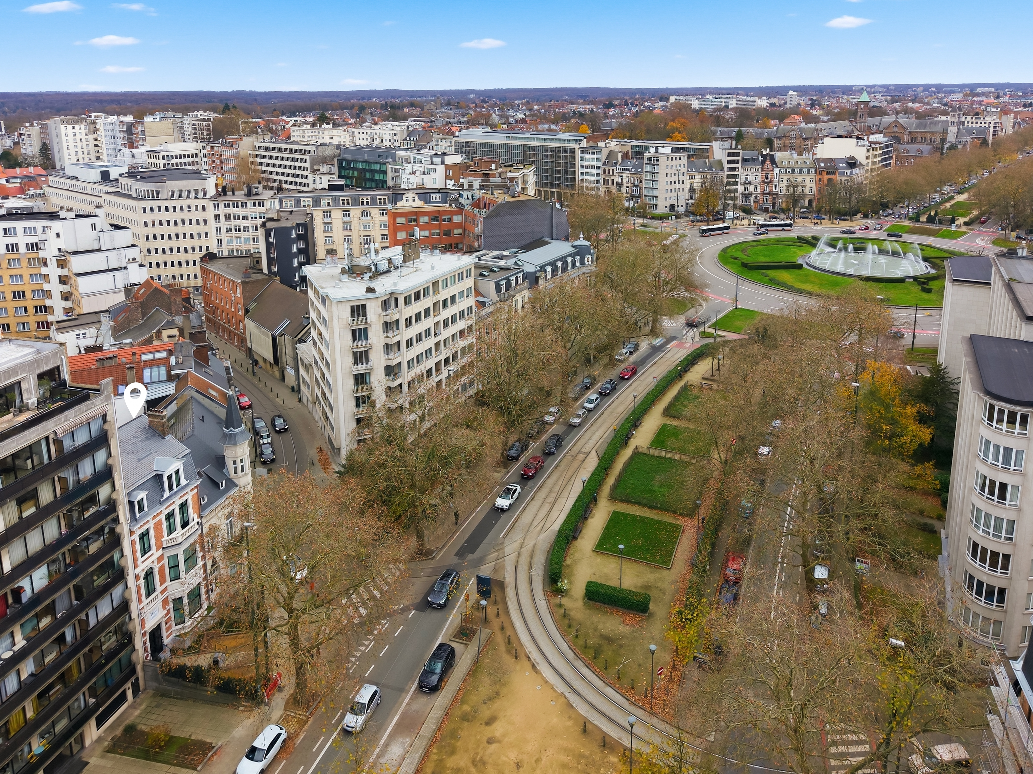 aerial view of the whitlock16 aparthotel neighborhood