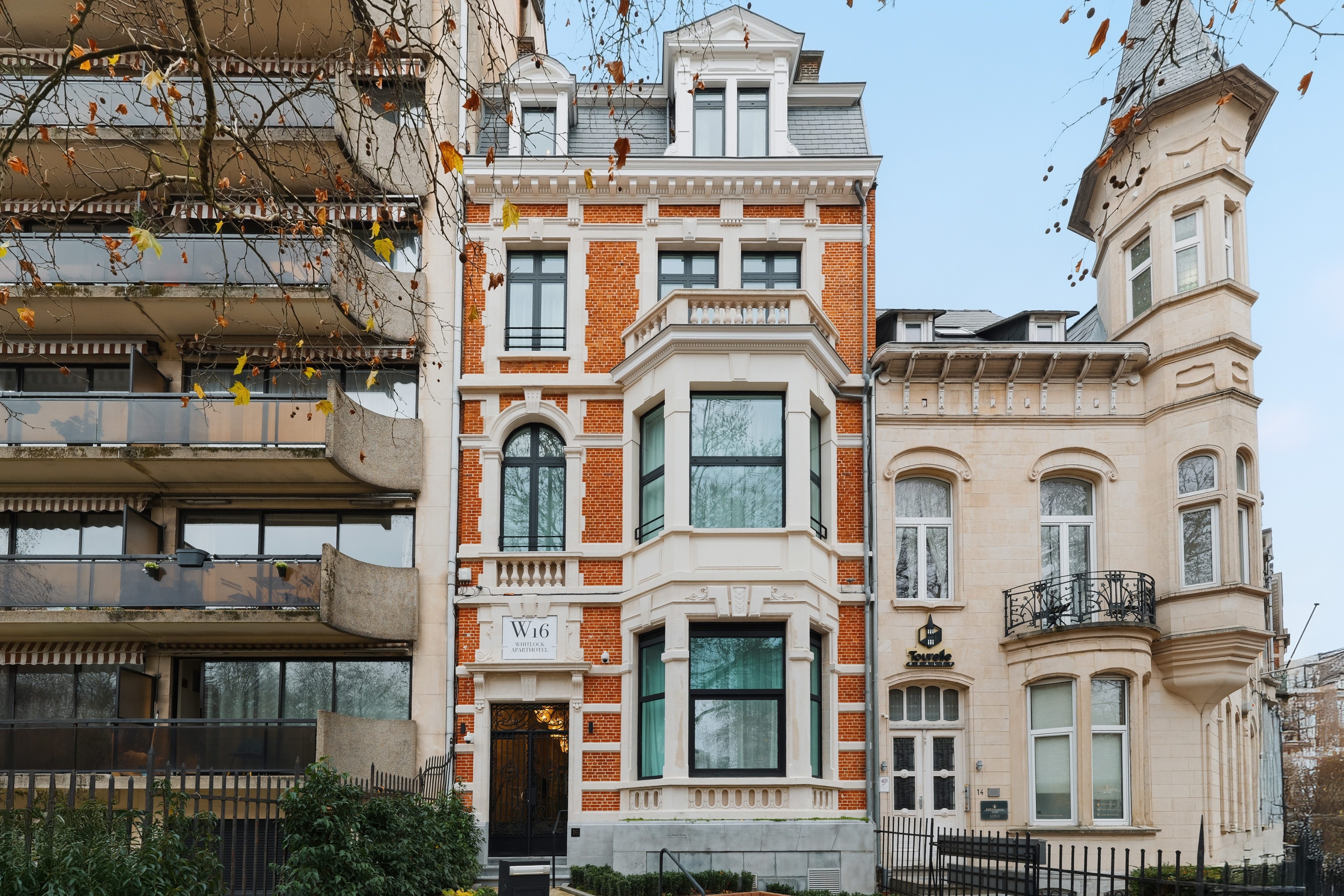 Fachada del Aparthotel Whitlock16 situado en Bruselas